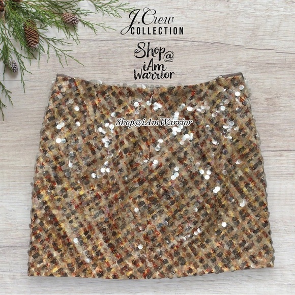 J.Crew Collection RARE NWT paillettes embellished mini skirt *shop@iamwarrior - Picture 9 of 13